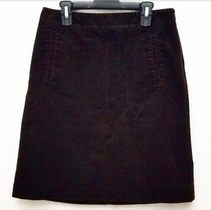 J. Crew Stretch Brown Corduroy Pencil skirt